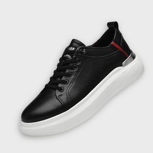 Men’s Leather Sneaker Invisible Breathable Heightening